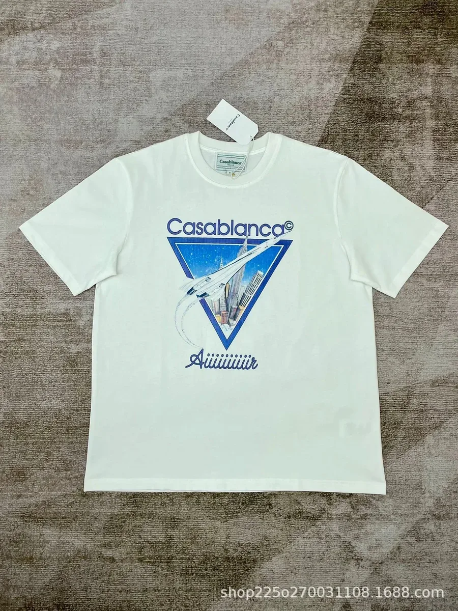 Casablanca Casablanca White Aiiiiiiir T-Shirt White - 1
