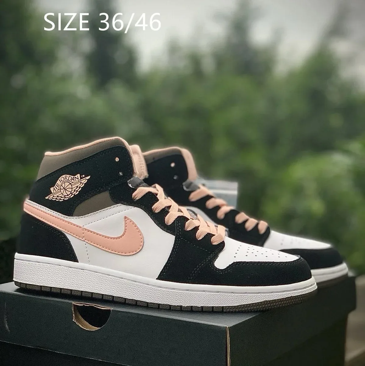 Nike Nike Air Jordan 1 Retro High Black Pink White Sneakers Black - 1