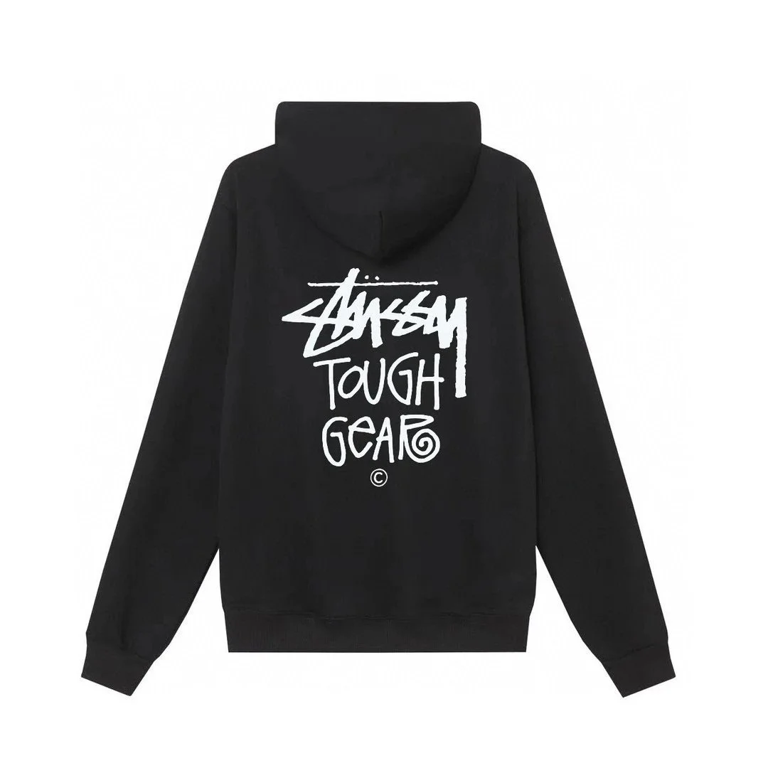 Stussy Stussy Stüssy Tough Gear Black Hoodie Black - 1