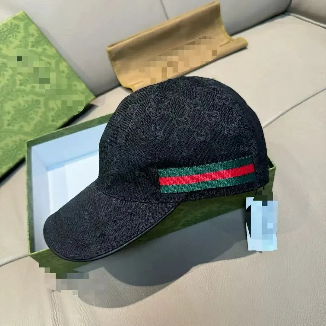 Gucci Gucci GG Supreme Green-Red Stripe Black Cap Black