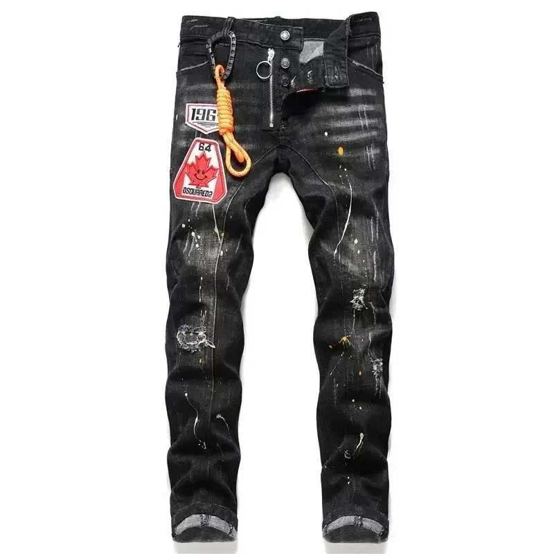 DSQUARED2 DSQUARED2 Distressed Black Jeans Black