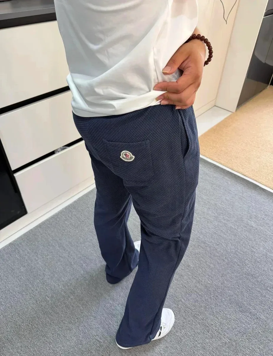 Moncler Moncler Navy Textured Trousers Navy