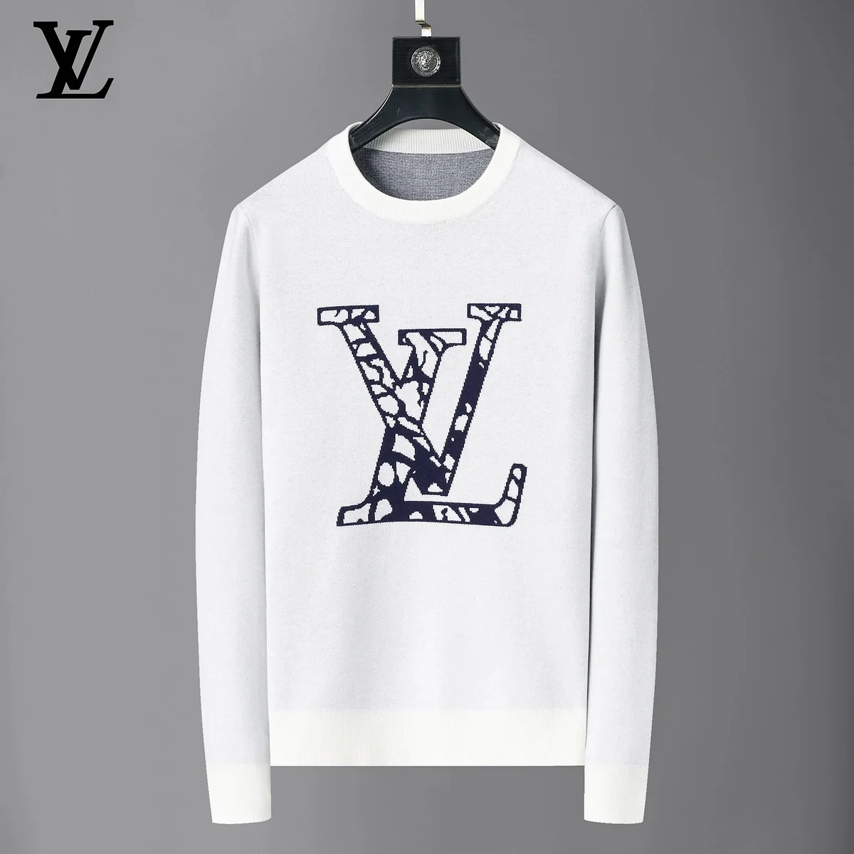 Louis Vuitton Louis Vuitton Monogram White/Navy Sweater White