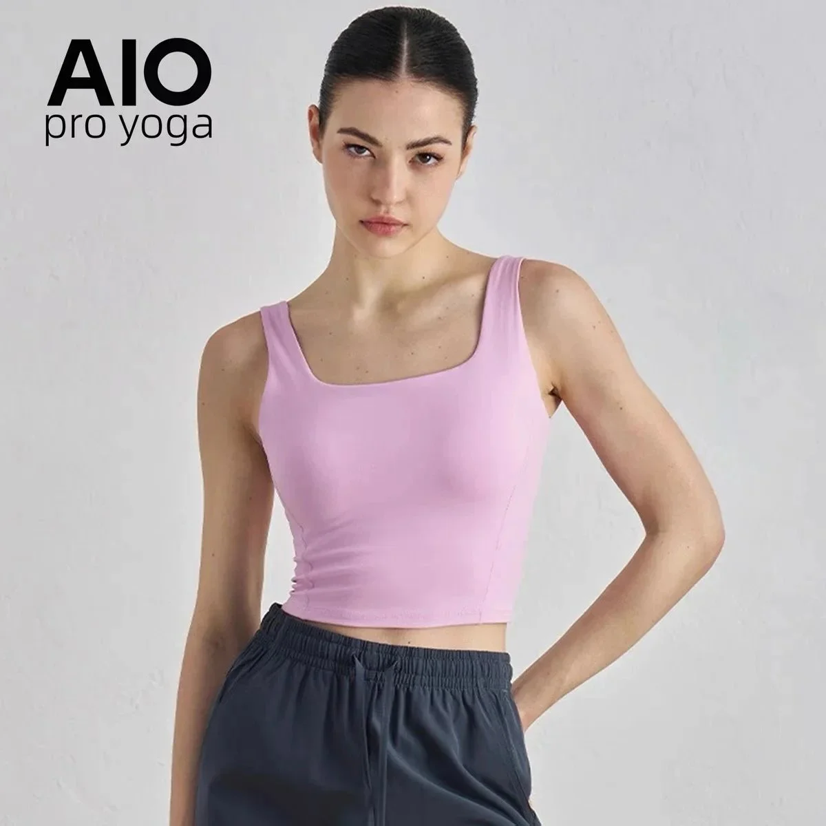 AIO pro yoga AIO pro yoga Vitamin Pink Crop Top Pink - 1