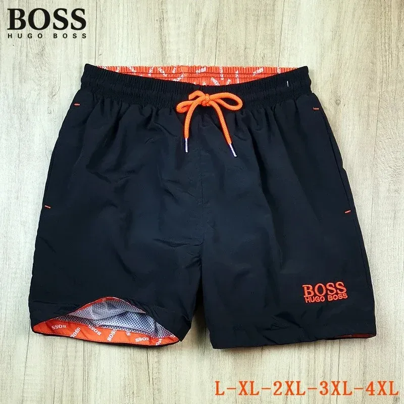 Hugo Boss BOSS HUGO BOSS Black/Orange Swim Trunks Black