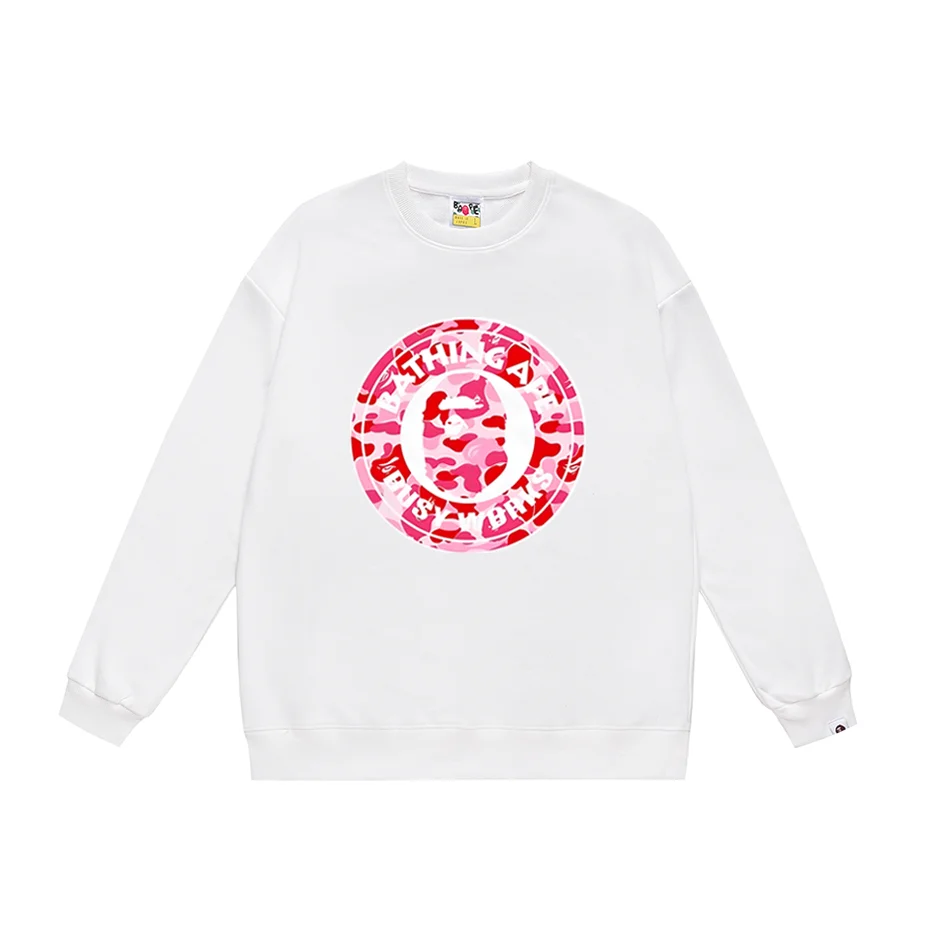 A Bathing Ape A Bathing Ape BAPE STA White Pink Camo Sweatshirt White - 1