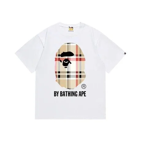 A Bathing Ape A Bathing Ape BAPE STA White BY Brown T-Shirt White - 1