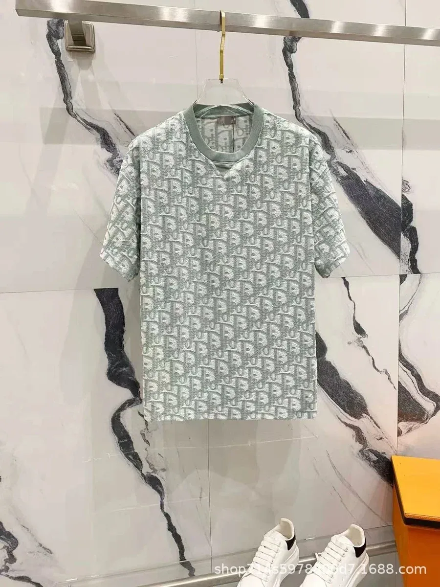 Dior Dior Dior Oblique Mint Green T-Shirt Green