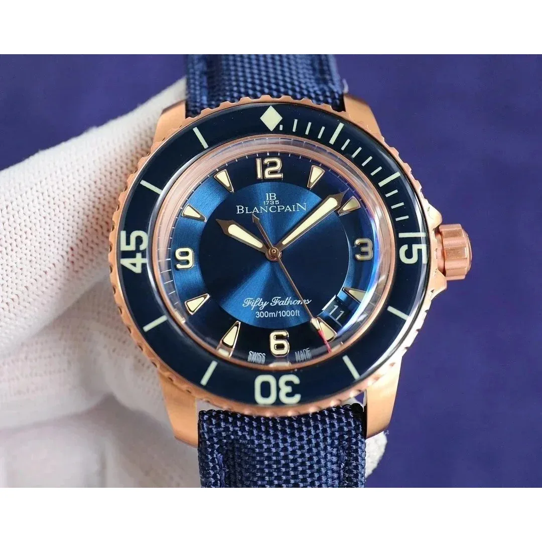 Blancpain Blancpain Fifty Fathoms Blue Copper Watch Blue - 1