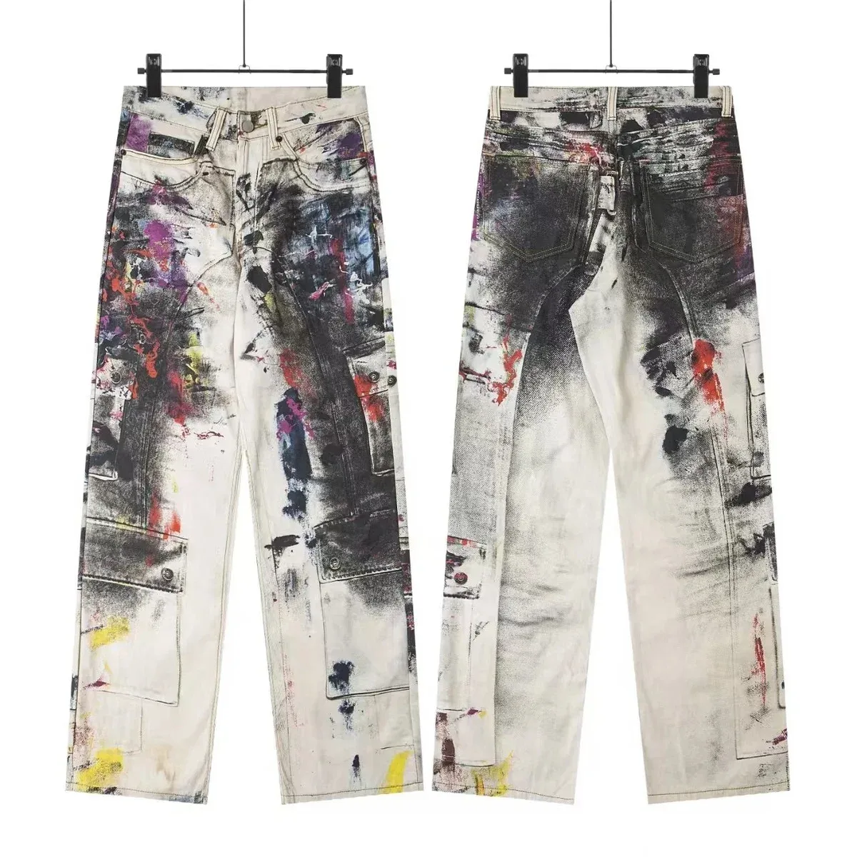 Other Paint Splatter Multicolor Denim Trousers Multicolor - 1