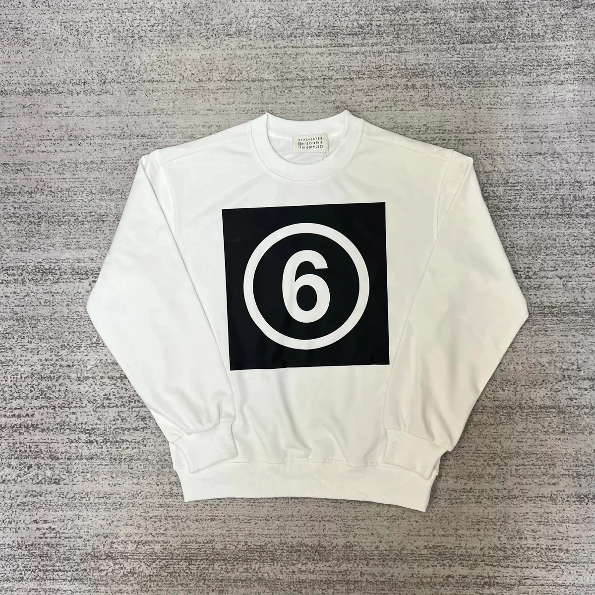 Maison Mihara Yasuhiro Maison Mihara Yasuhiro MMY Blakey White Oversized Sweatshirt White - 1