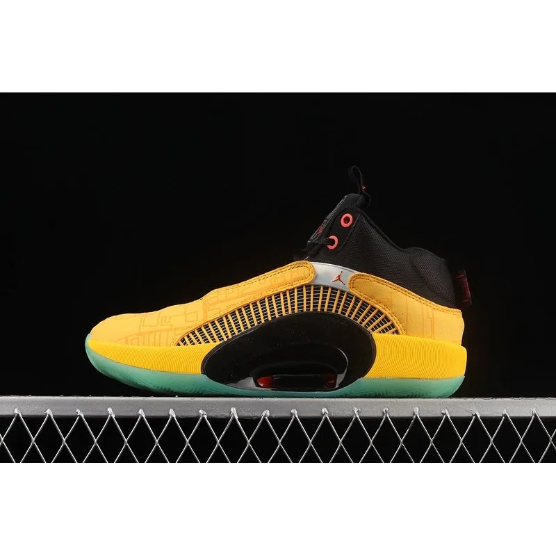 Nike Nike Air Jordan 350 V2 Bright Citron Black Sneakers Yellow - 1