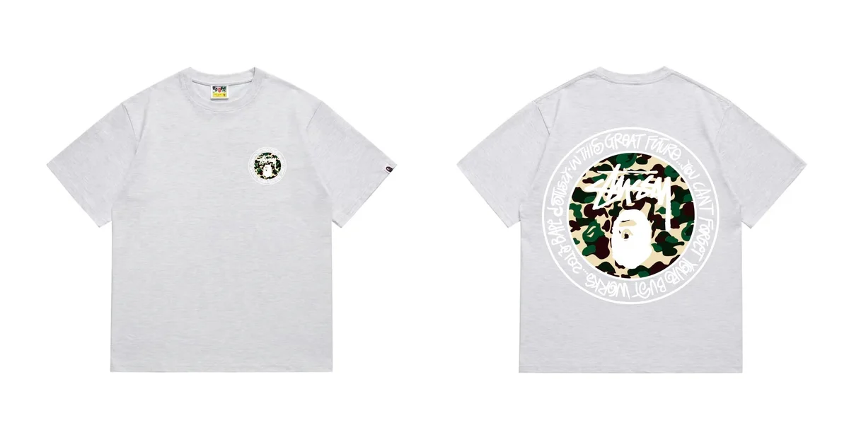 A Bathing Ape A Bathing Ape BAPE STA T-Shirt Grey Grey - 1