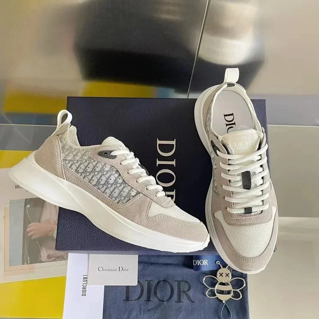 Dior Dior Dior Oblique Beige/White Sneakers Beige