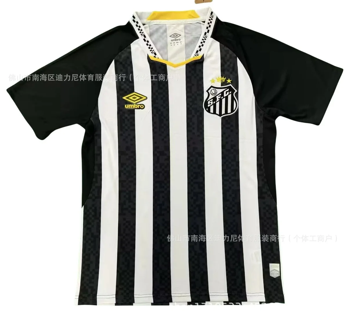 Umbro Umbro Santos FC Jersey Black/White Soccer Shirt Black - 1