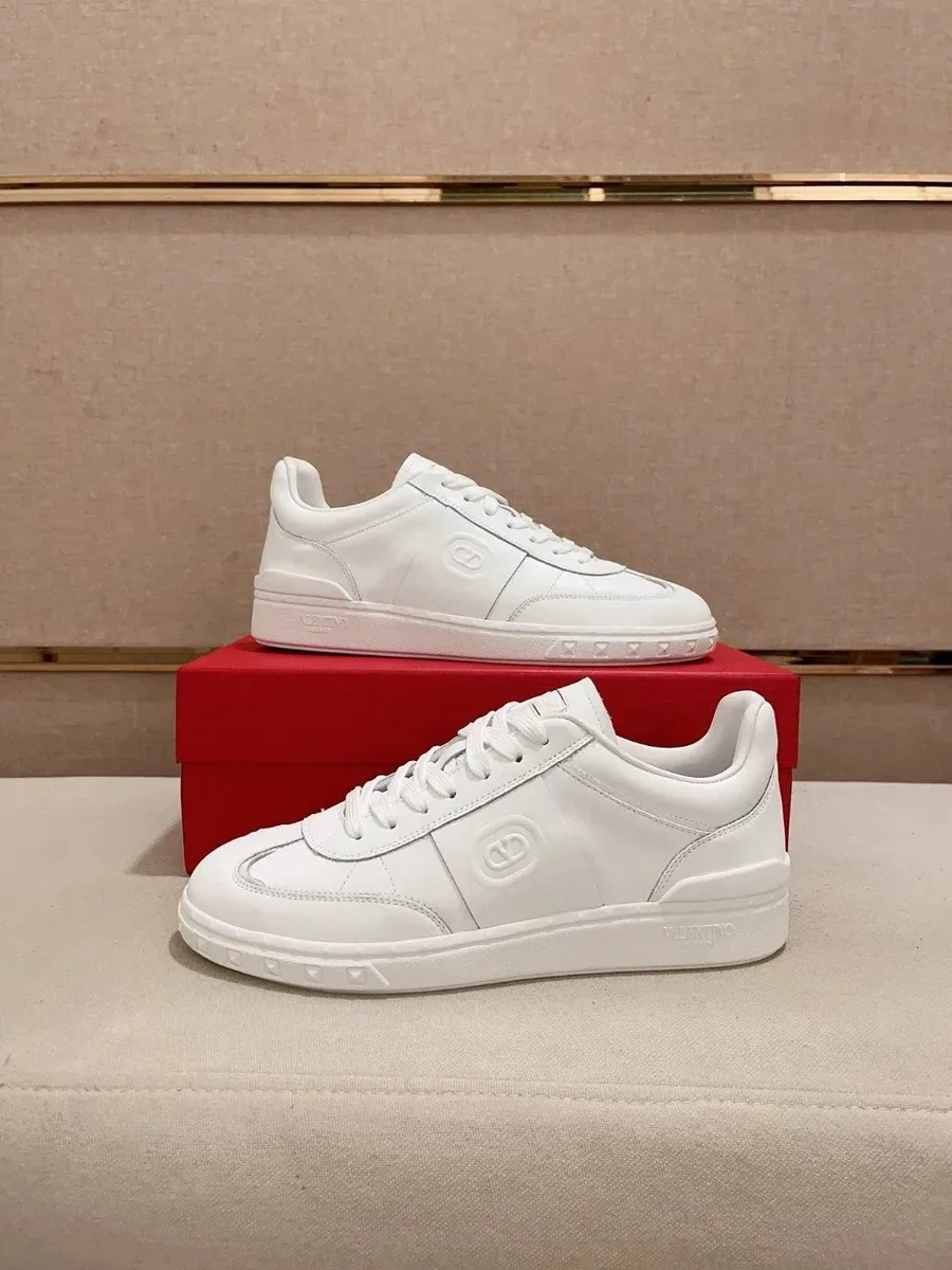Valentino Valentino Rockstud White Leather Sneakers White - 1