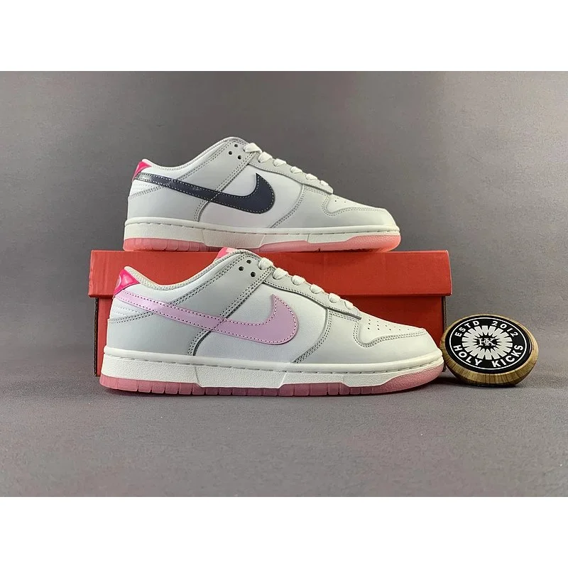 Nike Nike Dunk Low Sail/Pink Foamposite One Sneakers White - 1