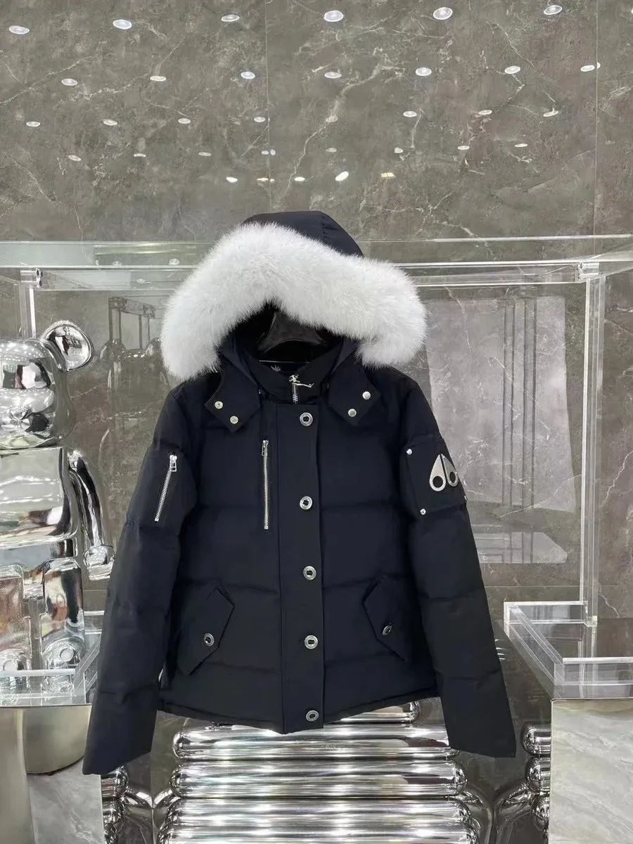 Moose Knuckles Moose Knuckles Arctic Program Black/White Fur Parka Black - 1