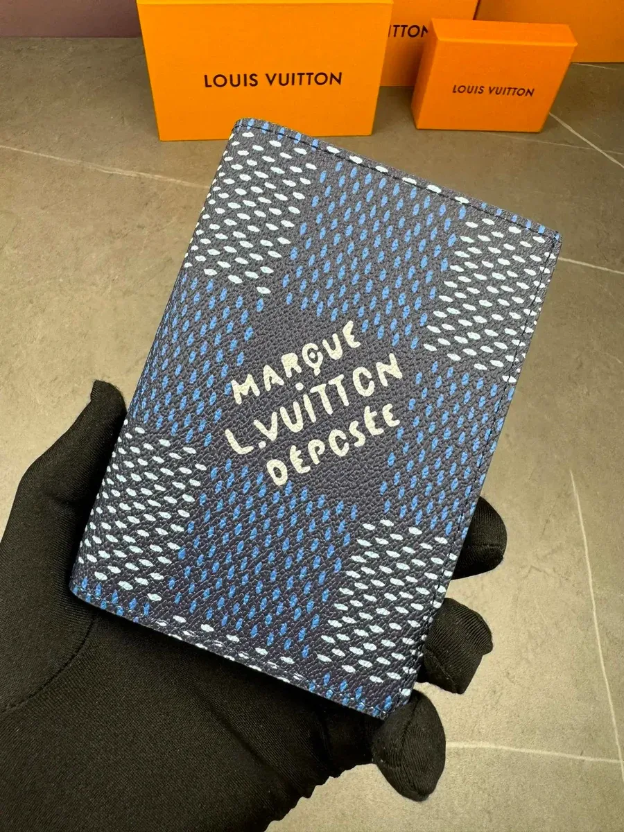 Louis Vuitton Louis Vuitton Tabi Monogram Passport Holder Blue