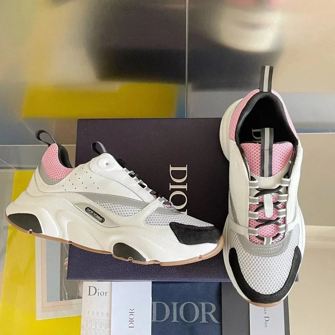 Dior Dior B22 White/Pink/Black Sneakers White