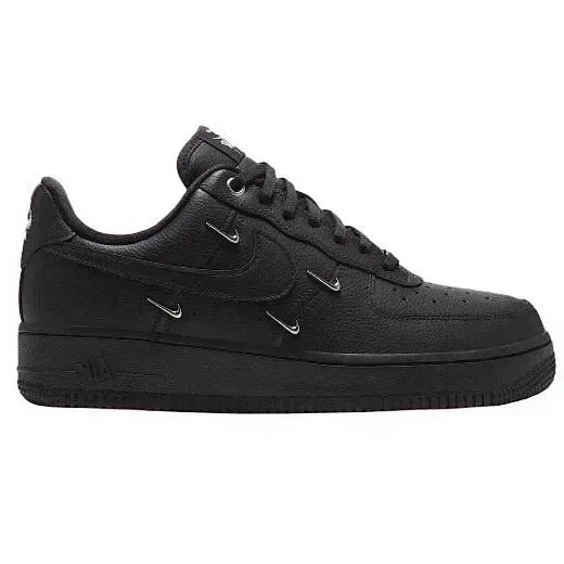 Nike Nike Air Force 1 Triple Black Swoosh Sneakers Black - 1