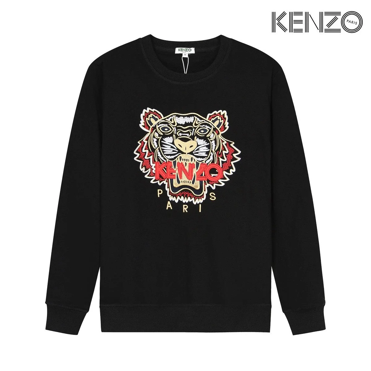 Kenzo Kenzo Tiger Embroidered Black Sweatshirt Black - 1