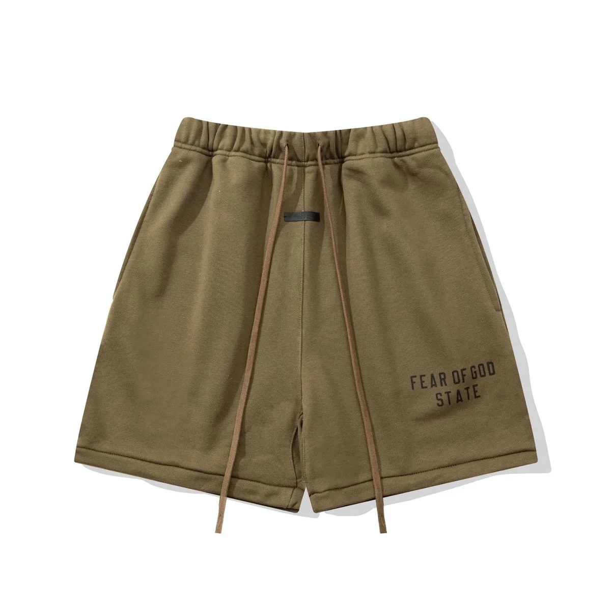 Fear of God Fear of God Essentials Olive State Shorts Green