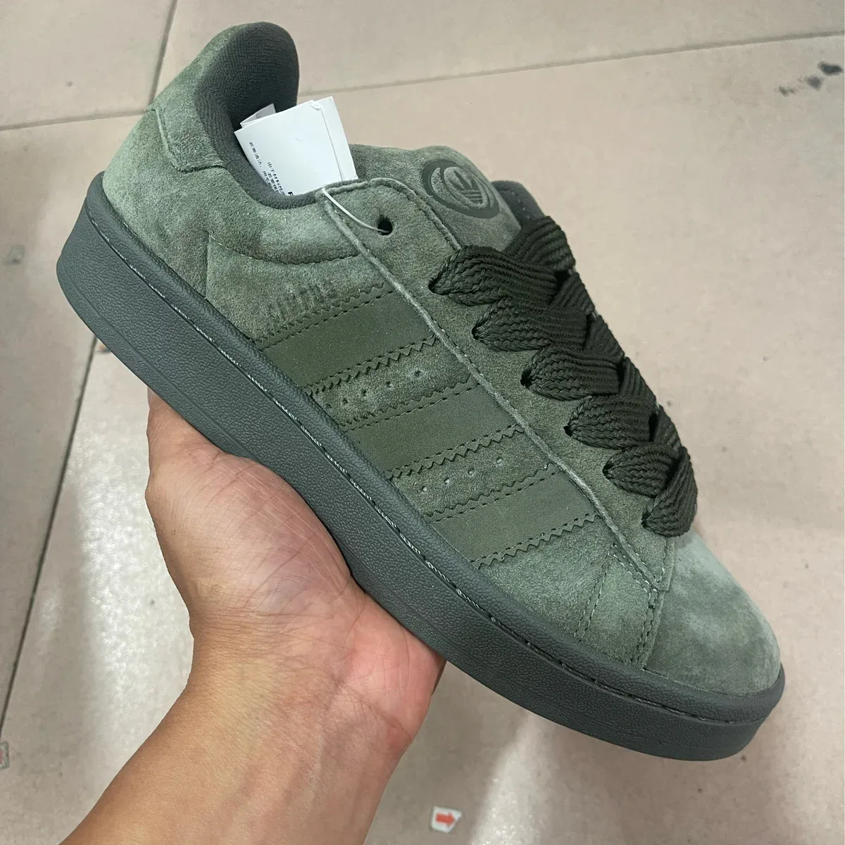 Adidas Adidas Campus Military Green Sneakers Green - 1