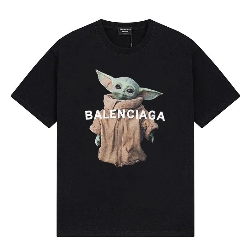Balenciaga Balenciaga Baby Yoda Black T-Shirt Black - 1