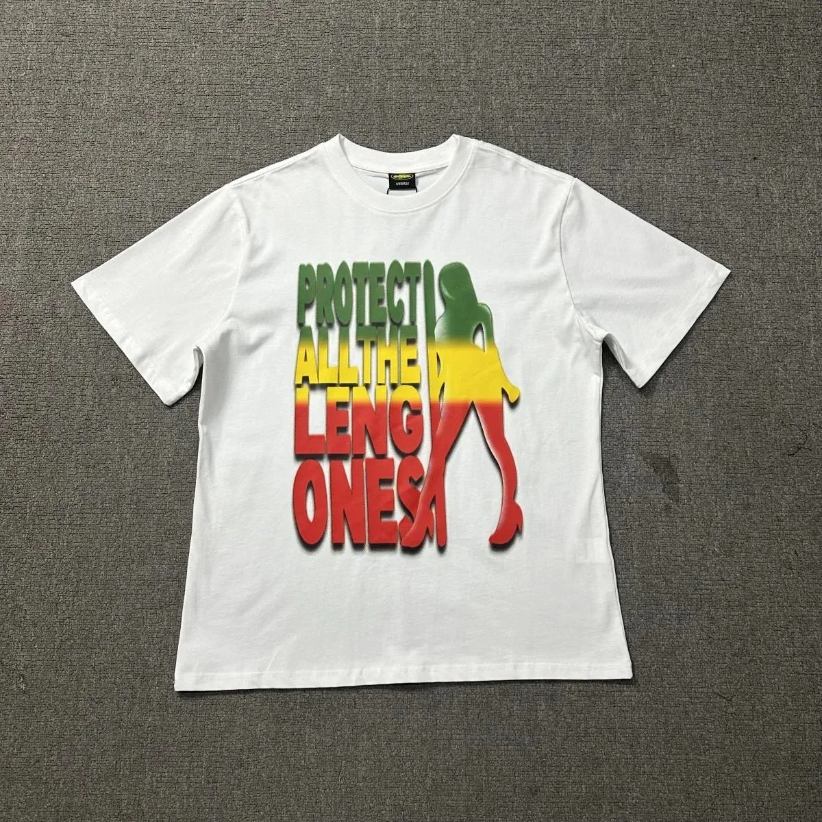 Other White 'Protect All the Leng Ones' Graphic T-Shirt White - 1