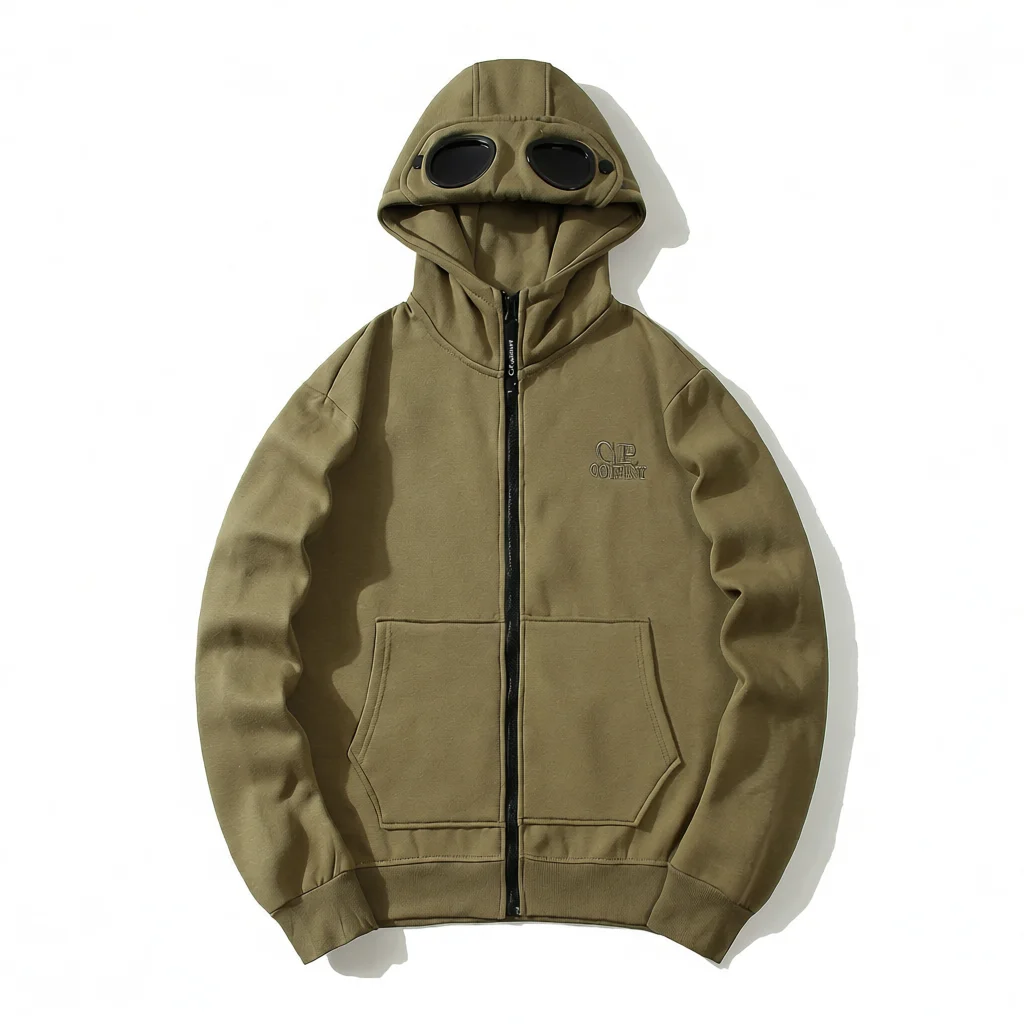 CP Company CP Company Goggle Hoodie Olive Green Green - 1