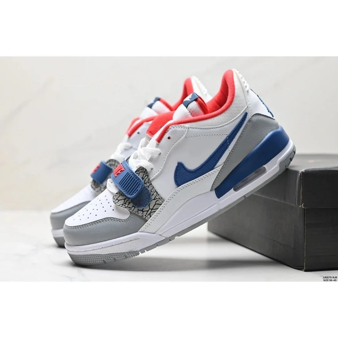 Nike Nike Air Jordan Legacy 310 White Blue Red Sneakers White - 1