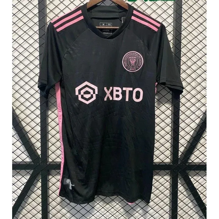 Adidas Adidas Tiro 23-24 Inter Miami Away Black/Pink Jersey Black