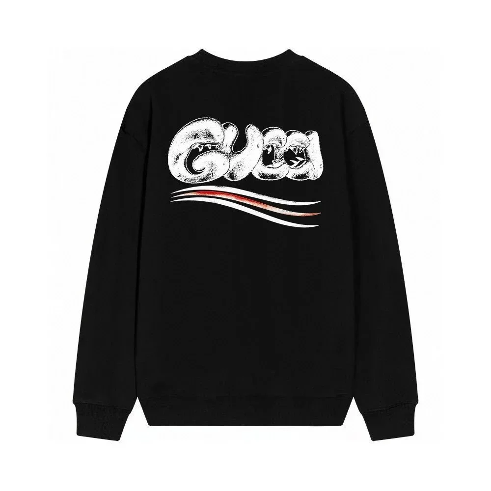 Gucci Gucci Sweatshirt Black with Red/White Logo Black