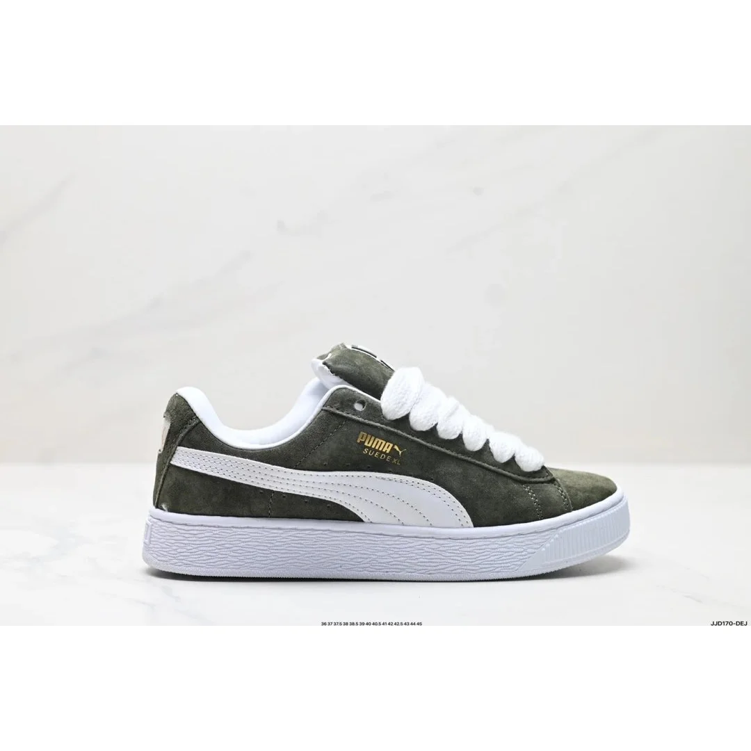 Puma Puma Suede XL Olive Green/White Sneakers Green