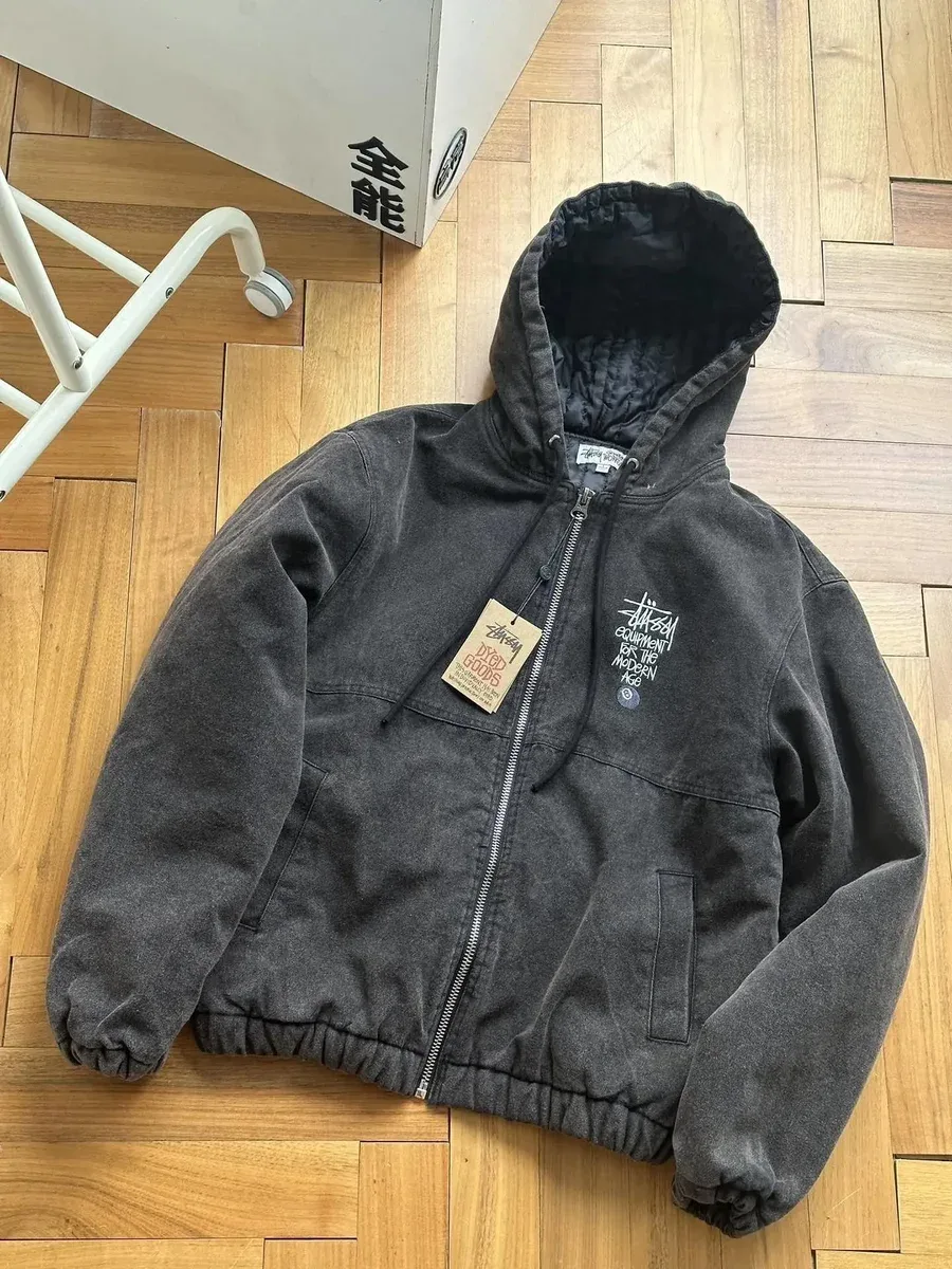 Stussy Stussy Basic Logo Hooded Jacket Black Black - 1