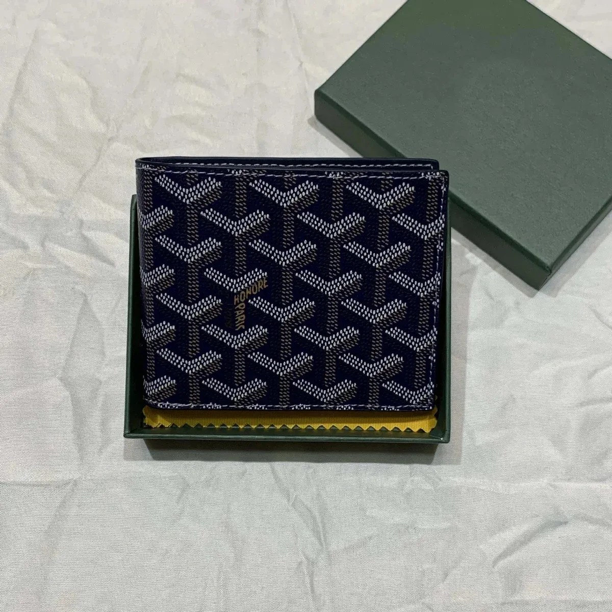 Goyard Goyard Monogram Bi-Fold Wallet Navy Navy - 1