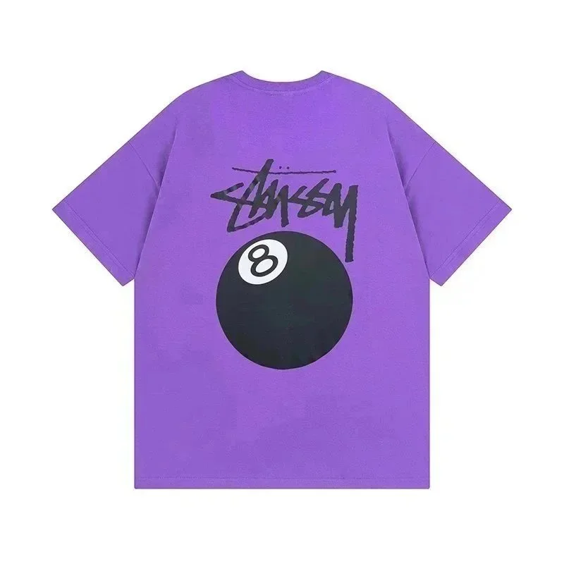 Stussy Stussy Stüssy 8-Ball Purple T-Shirt Purple - 1