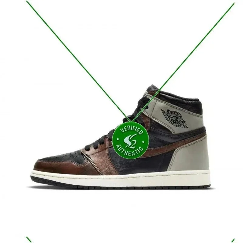 Nike Nike Air Jordan 1 High 'Varsity Maize' Sneakers Brown - 1