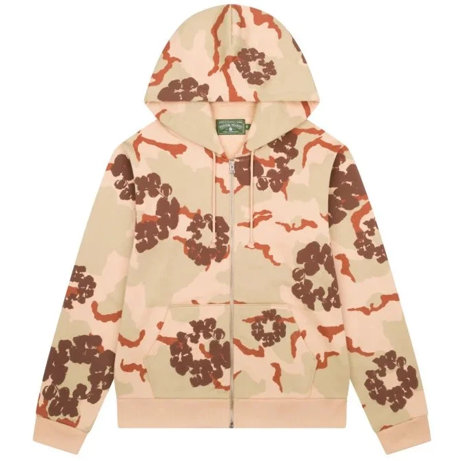 Stussy Stussy Desert Camo Zip-Up Hoodie Beige - 1