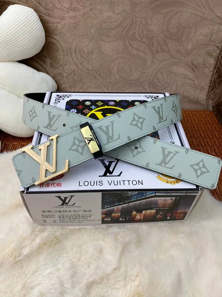 Louis Vuitton Louis Vuitton Mint Green Monogram Belt Green