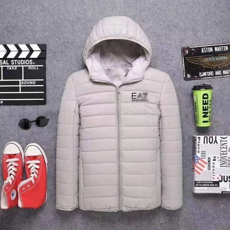 EA7 Emporio Armani EA7 Emporio Armani Light Beige Hooded Parka Beige - 1