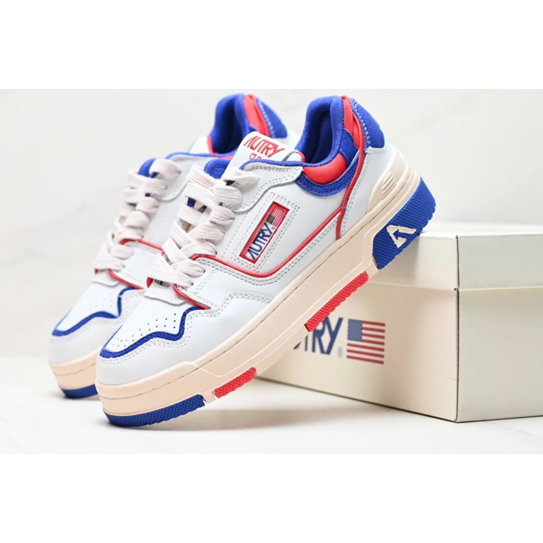 Autry Autry Patriotic White/Blue/Red Sneakers White