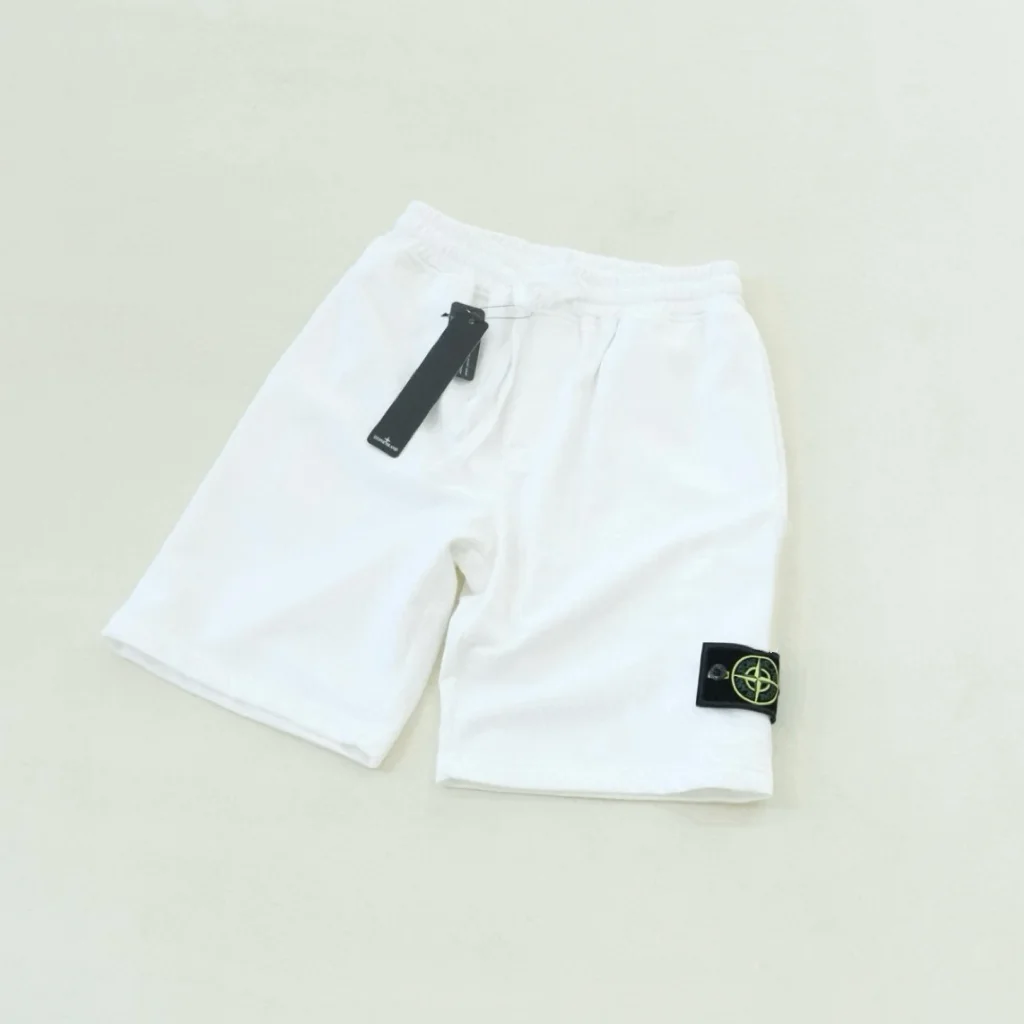 Stone Island Stone Island 68-15 White Shorts White