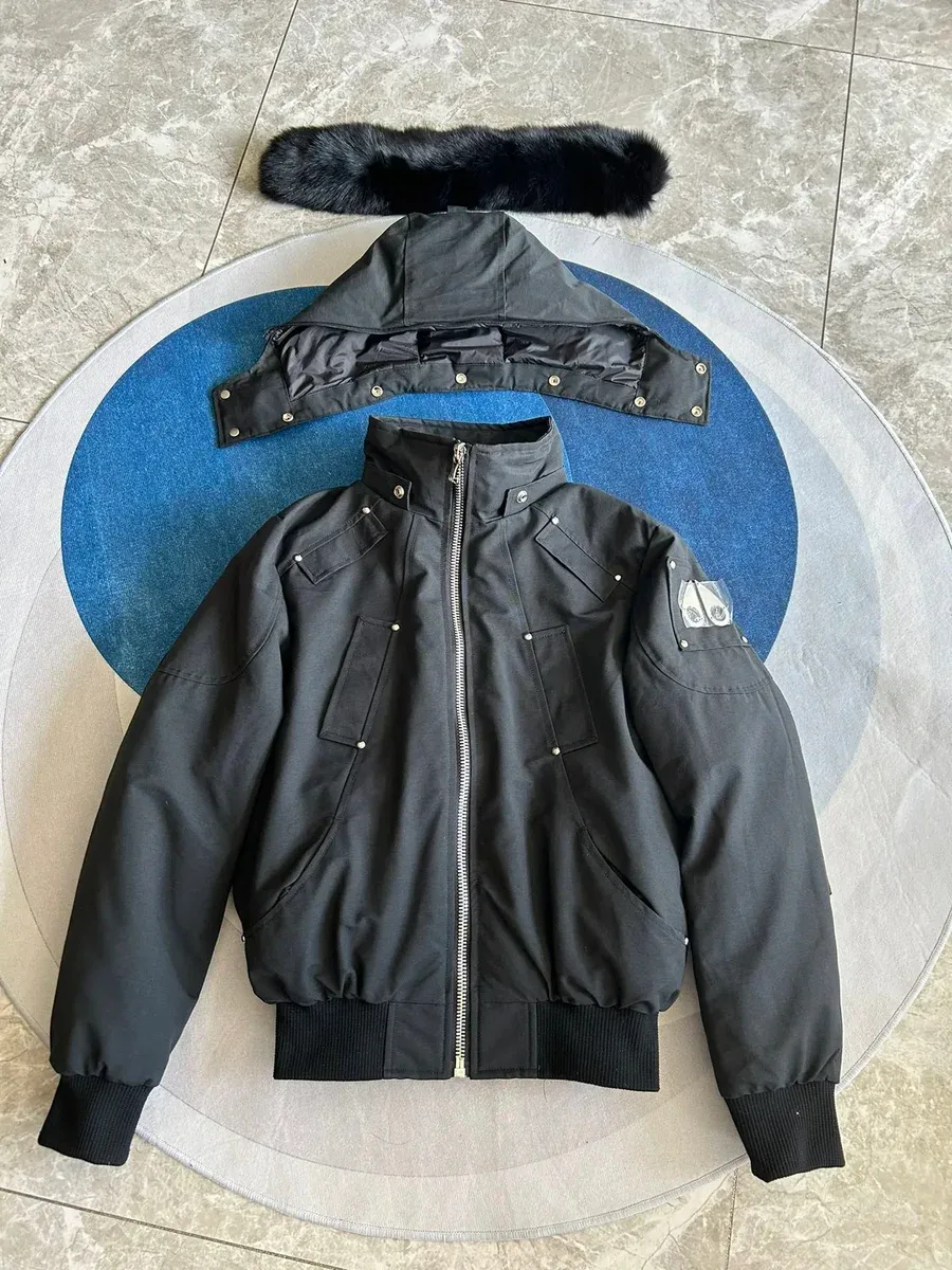 Other Unisex Black B-6 Grey Bomber Jacket Black - 1