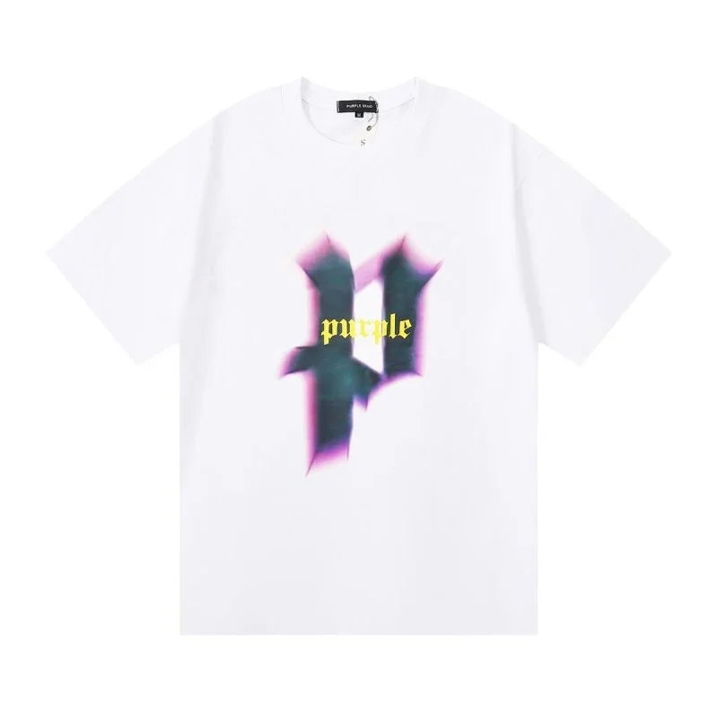 Purple Brand Purple Brand P001 White 'Purple' Graphic T-Shirt White - 1