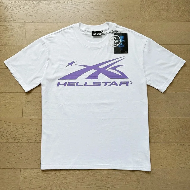 Hellstar Hellstar White/Purple Graphic T-Shirt White - 1