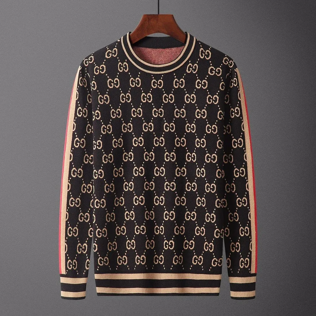 Gucci Gucci GG Supreme Black & Beige Knit Sweater Black - 1