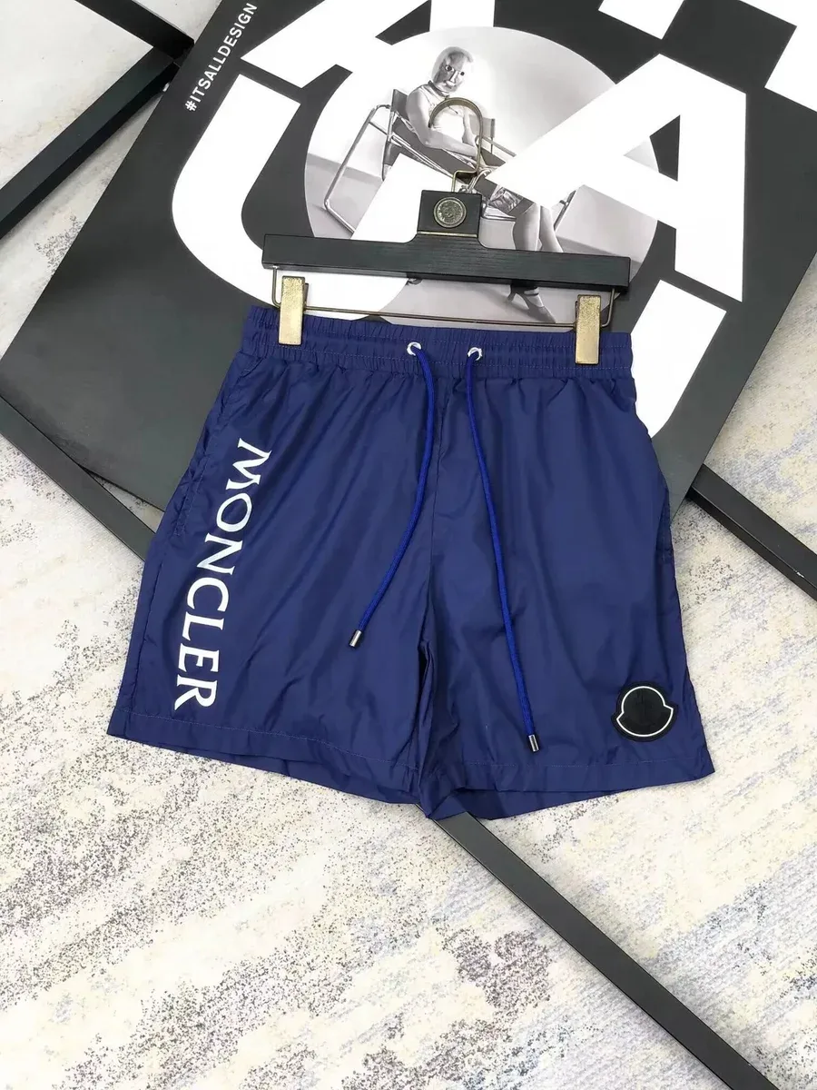 Moncler Moncler Navy Logo Shorts Navy