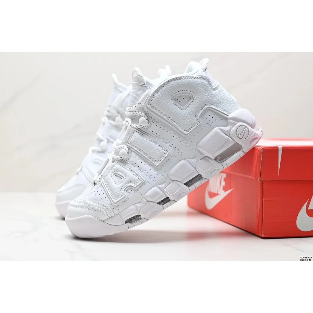Nike Nike Air More Uptempo Triple White Sneakers White - 1